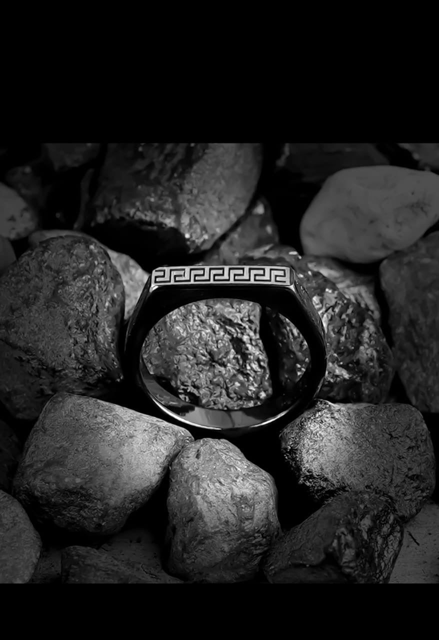 Aesthetic Versace Black Ring