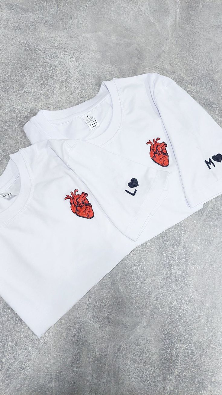 Couple Initial Heart T-Shirt
