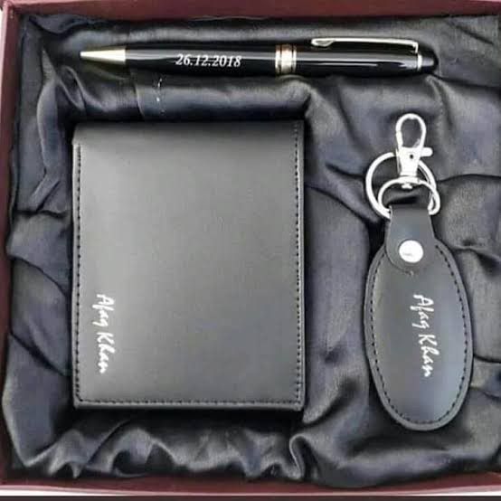 Customized Name Wallet And Pen