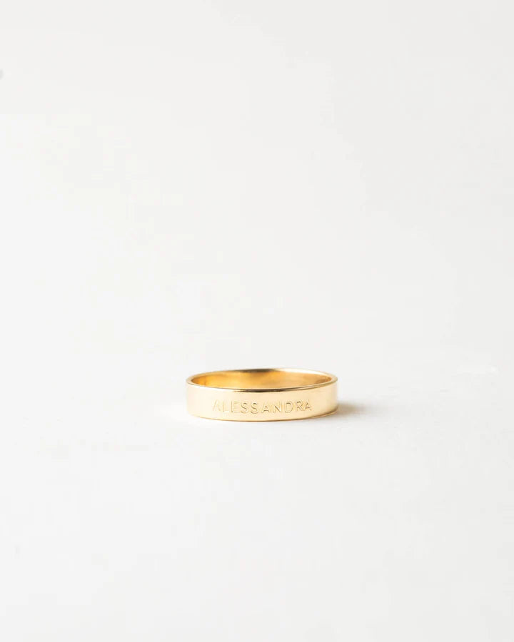 Personalised Muse Band Ring