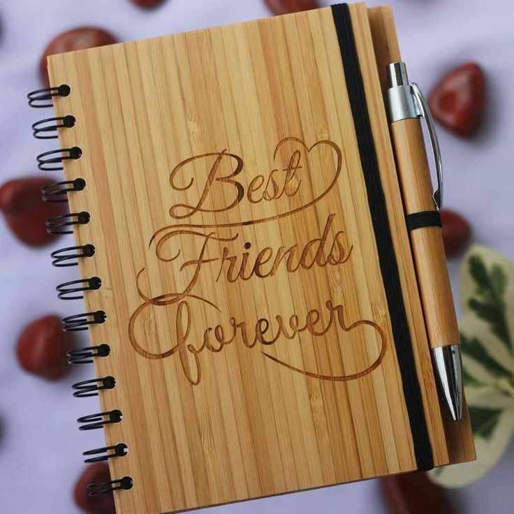 Custmized Message Wooden Diary