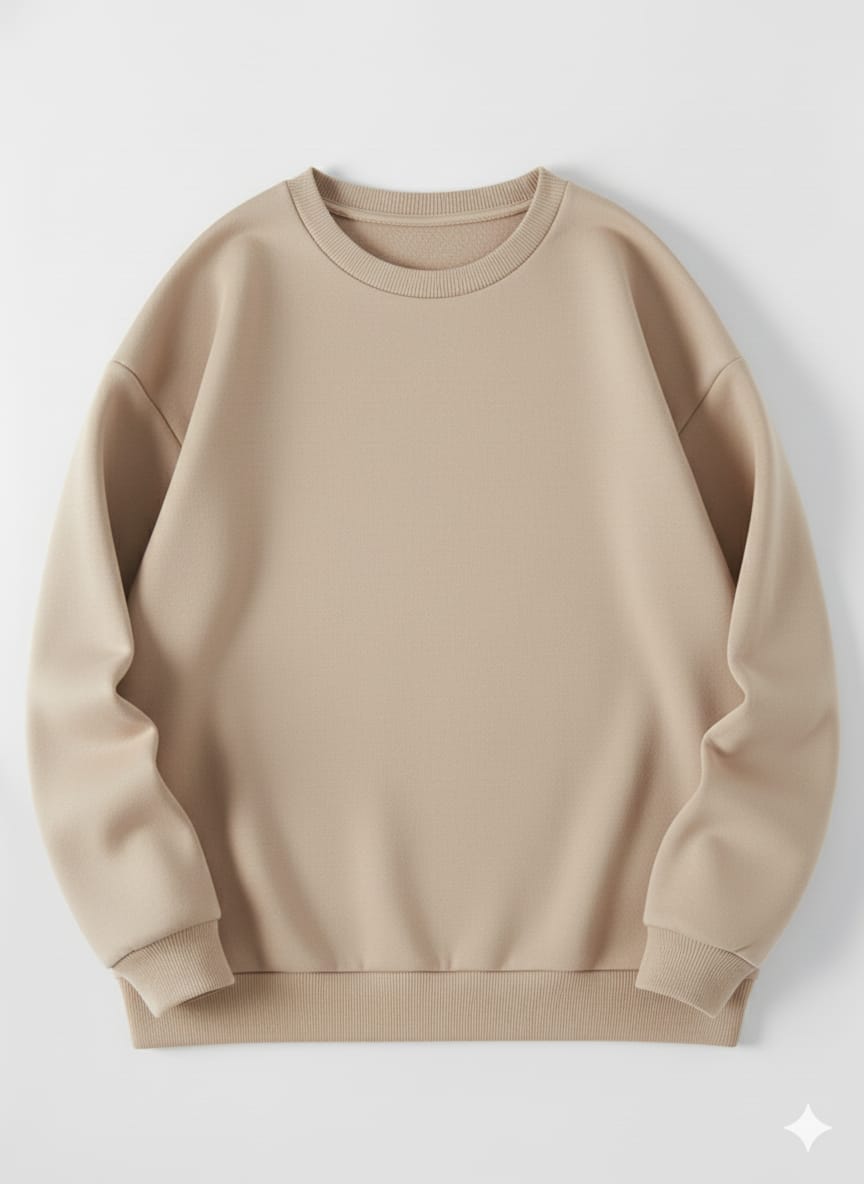 Beige Sweatshirt – Premium Winter Wear for Men & Women