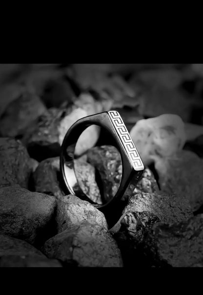 Aesthetic Versace Black Ring