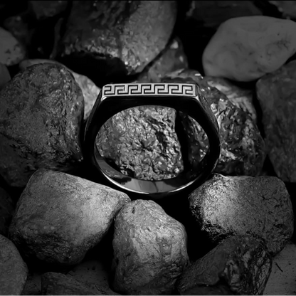 Aesthetic Versace Black Ring