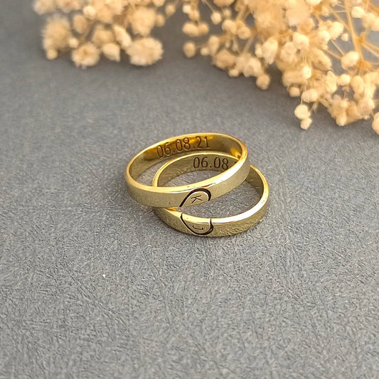 Customised Heartfit Couple Ring