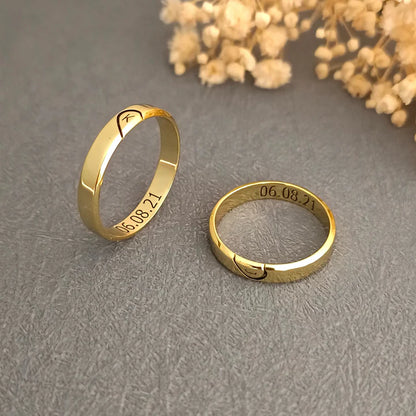 Customised Heartfit Couple Ring