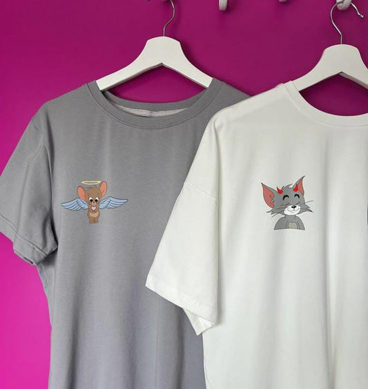Tom & Jerry T-Shirts For Couple