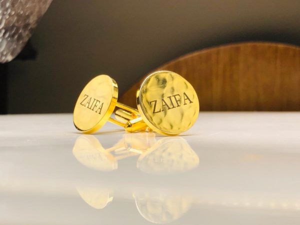 Customized Engraved Name Cufflinks