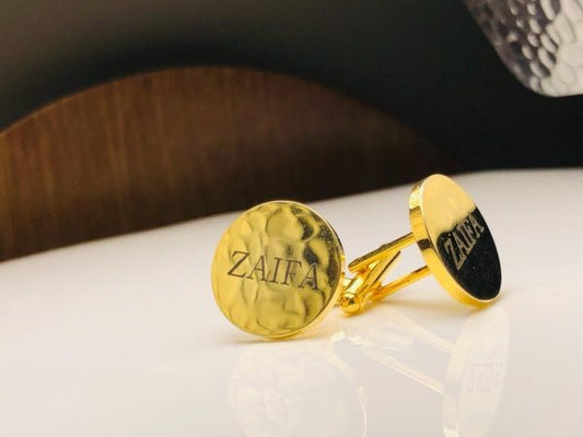 Customized Engraved Name Cufflinks
