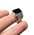 Empire Stone Black Aqeeq Ring