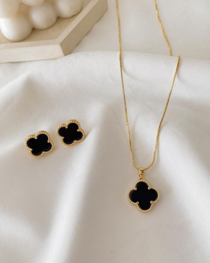Floral Necklace And Earings
