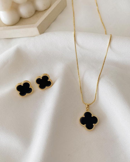Floral Necklace And Earings