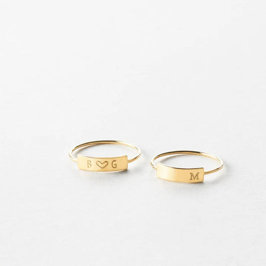 Intial Dual Name Ring