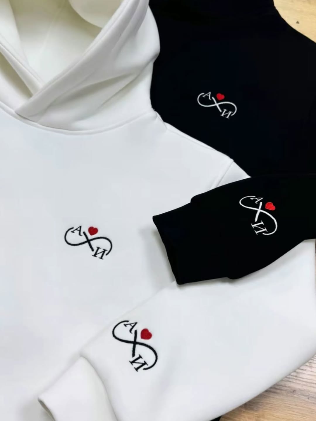 Couple Initials Customize Hoodie