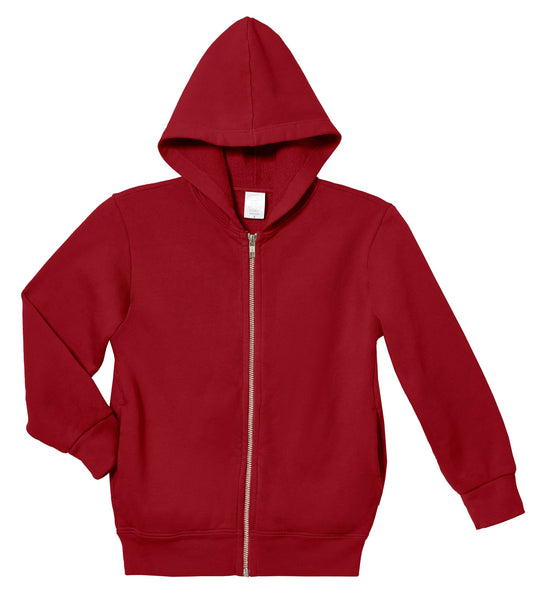 Maroon Zipper Hoodie