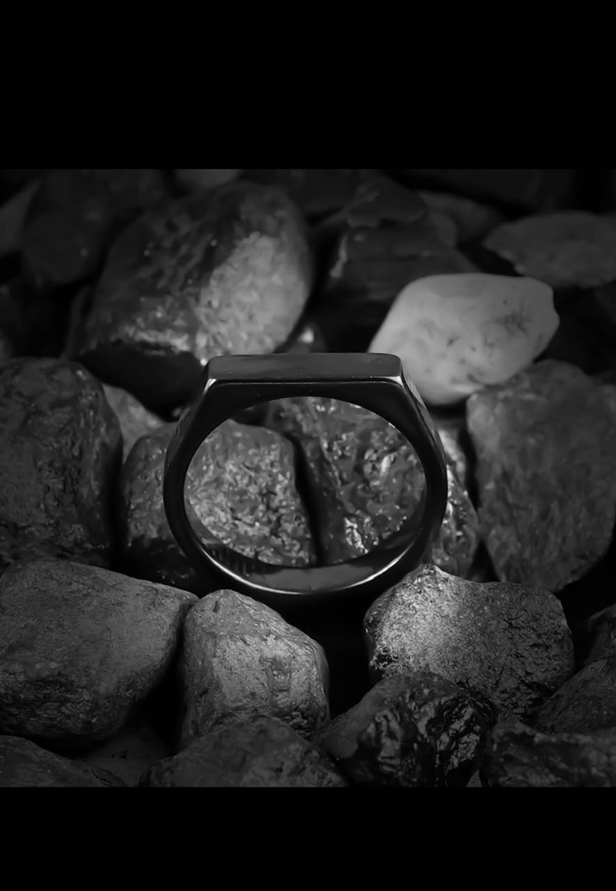 Aesthetic Black Male Ring
