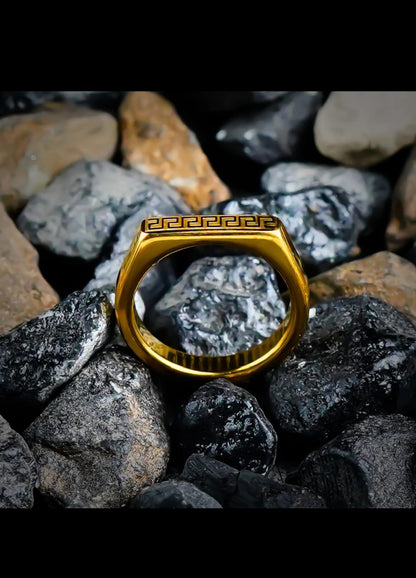 Aesthetic Versace Golden Ring