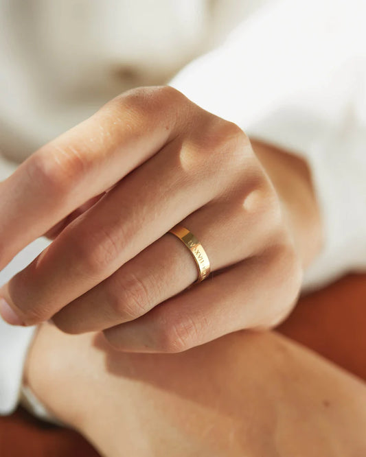Personalised Muse Band Ring