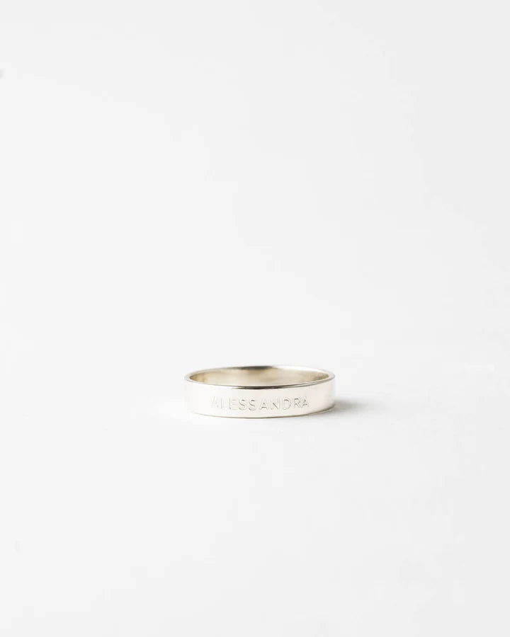 Personalised Muse Band Ring