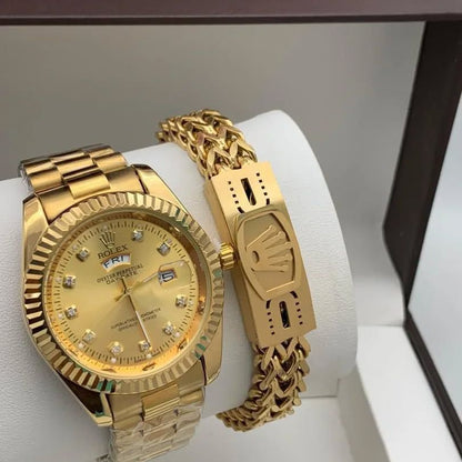 Rolex Oyster Perpetual Mens Watch With Rolex Band