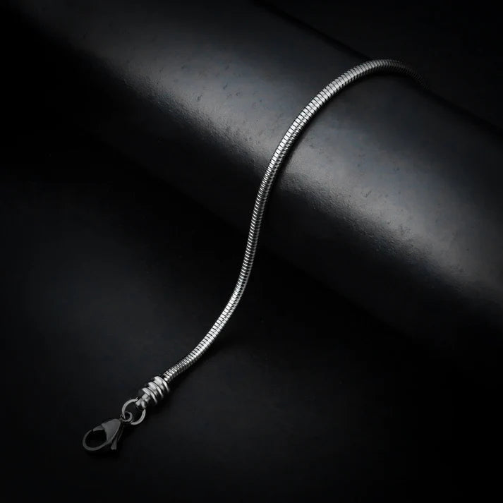 Silver Round Snake Bracelet