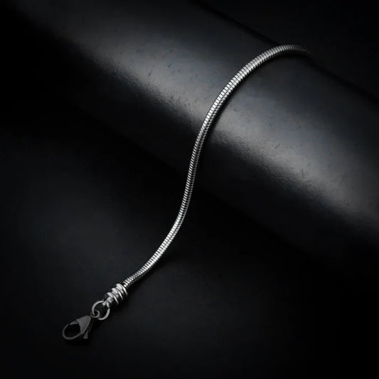 Silver Round Snake Bracelet