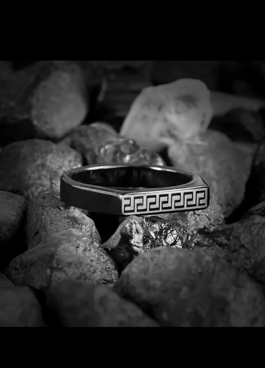 Aesthetic Versace Black Ring