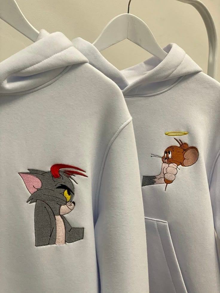 Tom & Jerry Couple Customize Hoodie