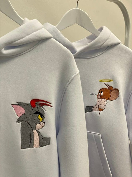 Tom & Jerry Couple Customize Hoodie