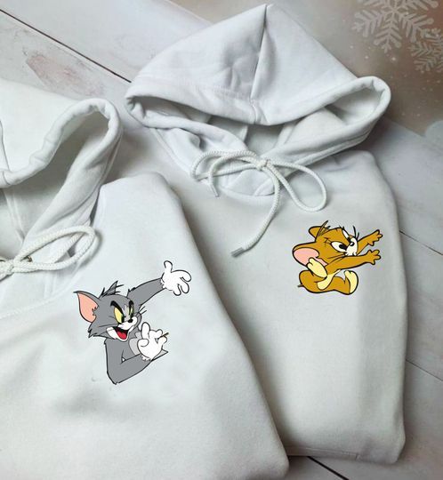 Tom & Jerry Design 2 Couple Customize Hoodie