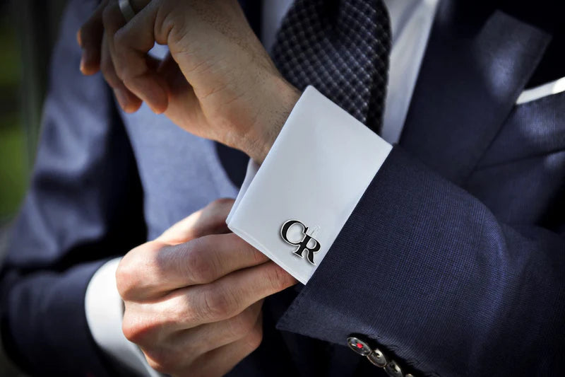 Cutout Cufflinks-Black