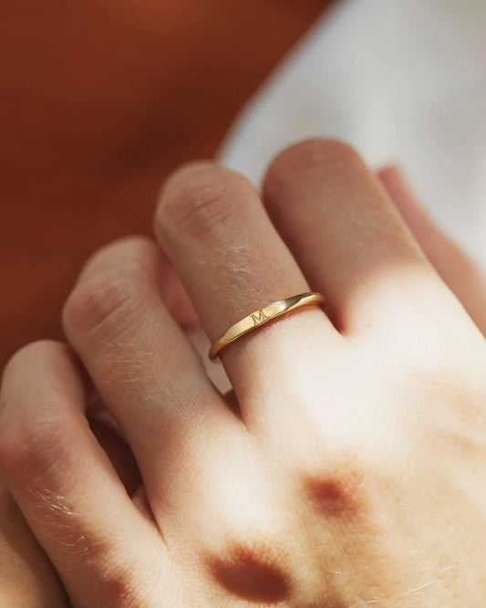 Delicate Initial Ring