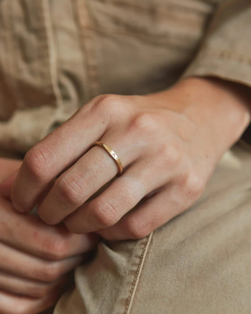 Delicate Initial Ring