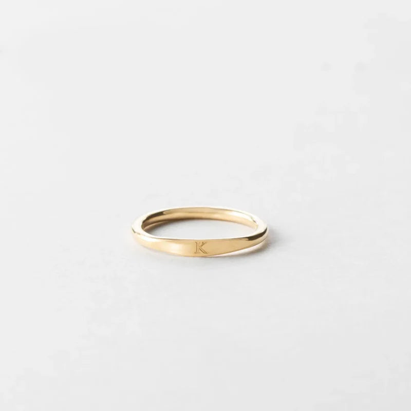 Delicate Initial Ring
