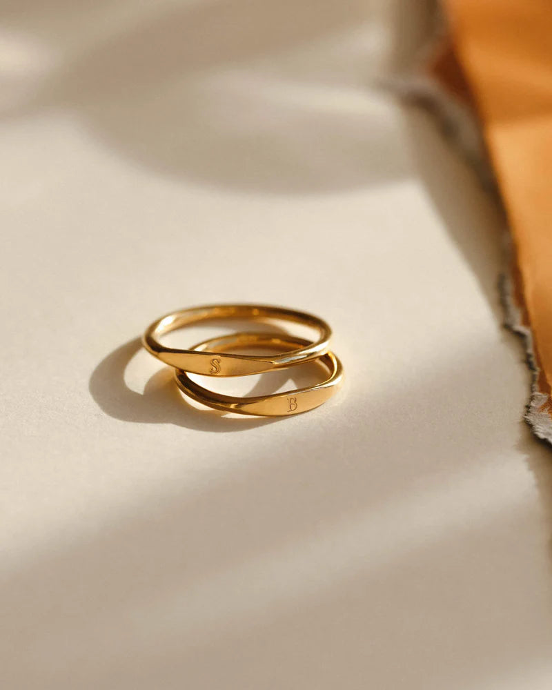 Delicate Initial Ring