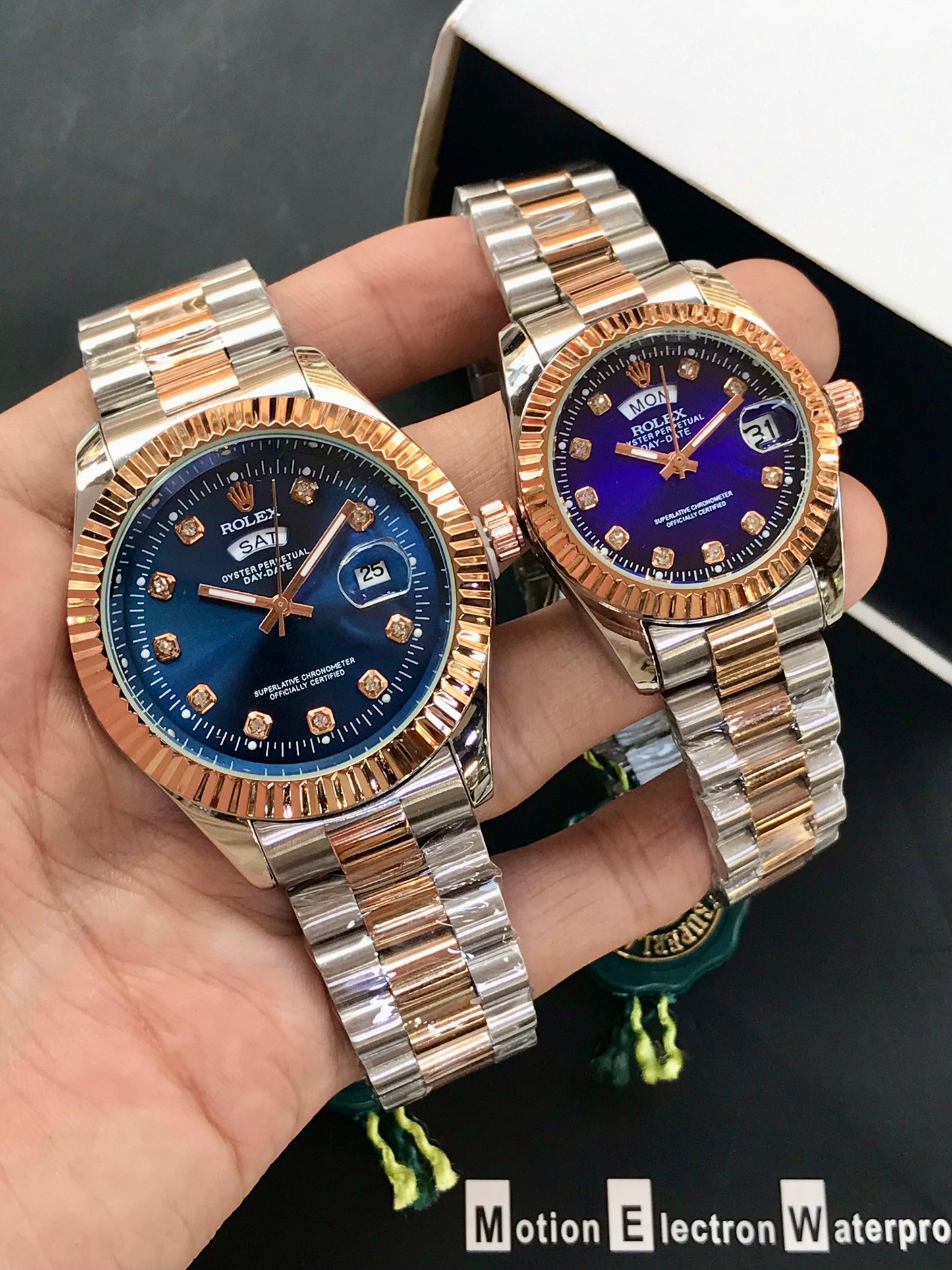 Rolex Pair Watch (Copper)