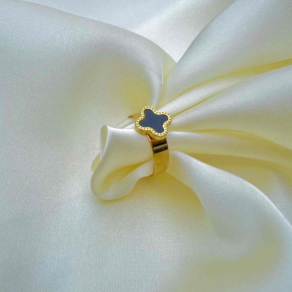 Clover Flower Ring Adjustable