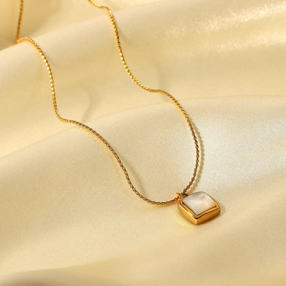 Square Pearl Necklace