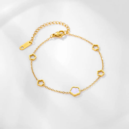 Floral Bracelet (White)