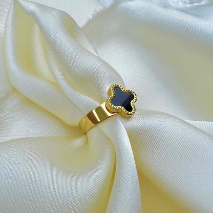 Clover Flower Ring Adjustable