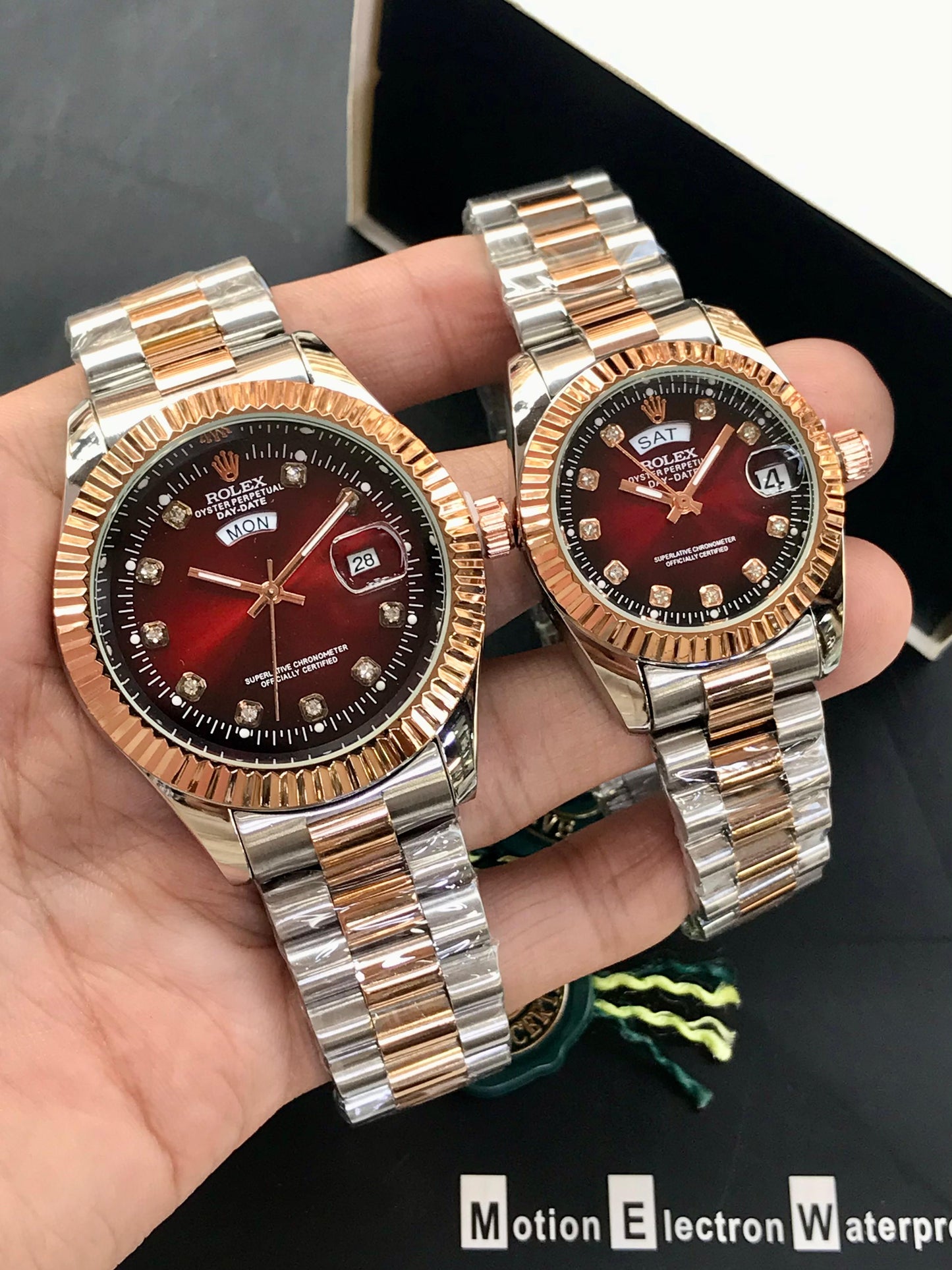 Rolex Pair Watch (Copper)