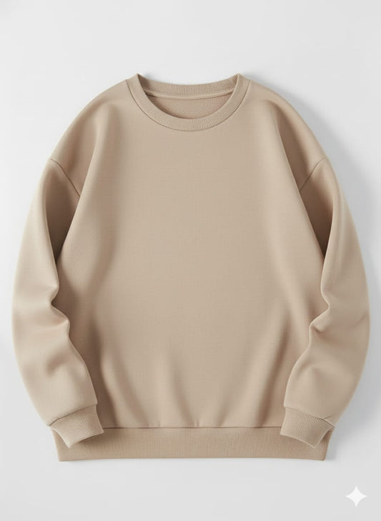 Beige Sweatshirt – Premium Winter Wear for Men & Women