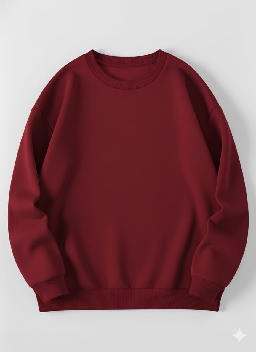 Maroon Sweatshirt – Premium Winter Wear for Men & Women